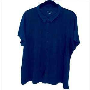 Eileen Fisher 100% Organic Linen button up XL